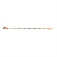 Barfly Copper-Plated 15-3/4-Inch Stainless Steel Bar Spoon with 3-Tine Fork End