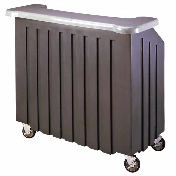 Product image #1 for Cambro CamBar 54-Inch Designer Decor Portable Beverage Bar with 100-lb Ice Sink and 5-Bottle Speed Rail