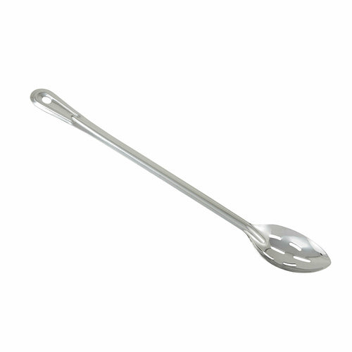 Product image #1 for Winco 18-Inch One-Piece Heavy-Duty Slotted Stainless Steel Basting Spoon