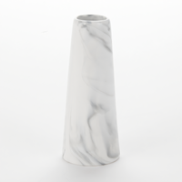 American Metalcraft Marble Ceramic Tower Bud Vase