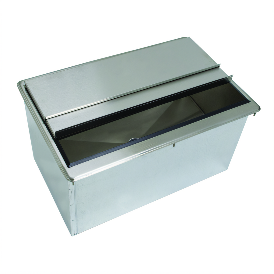 Product image #1 for Advance Tabco Bar King (Supreme) D-30-IBL Drop-In Ice Bin — 62 lb Capacity, Stainless Steel, Sliding Cover