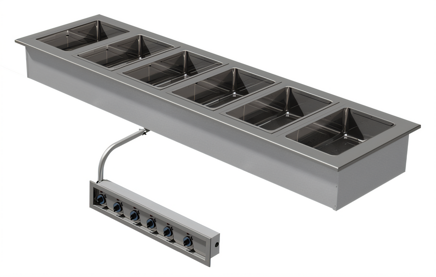 Product image #1 for Advance Tabco Triumph Supreme Drop-In Sealed Electric Hot Food Well, 6 Wells, 208/240V