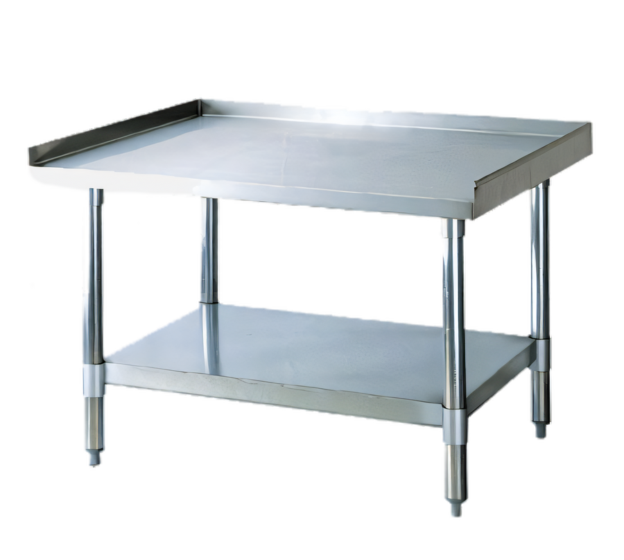 Product image #1 for Turbo Air 30 x 72 Inch 18 Gauge Stainless Steel Equipment Stand with Galvanized Legs and Undershelf