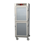 Thumbnail image #1 for Metro C5 C569-SDC-L Mobile Full-Height Heated Holding Cabinet, Dutch Clear Glass Doors, 34-Pan Capacity, Stainless Steel