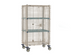 Thumbnail image #1 for MetroMax Q Mobile Wire Security Unit with 2 Intermediate Shelves and Casters