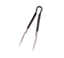 Thumbnail image #1 for Crestware 12-Inch Stainless Steel Service Tongs with Black Color-Coded Cool Grip Handle