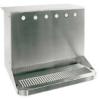 Micro Matic 6-Faucet Underbar Glycol-Cooled Draft Beer Dispenser Shell with Drip Tray
