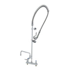 Thumbnail image #1 for T&S Brass EasyInstall B-5120-12-CR-B Deck-Mount Workboard Pre-Rinse Add-On Faucet, 8-Inch Adjustable Centers, 12-Inch Swing Nozzle, 1.15 GPM