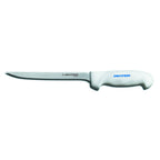 Thumbnail image #1 for Dexter Russell SofGrip 24103 7-Inch Narrow Flexible High-Carbon Steel Stamped Fillet Knife with White Handle Case of 6