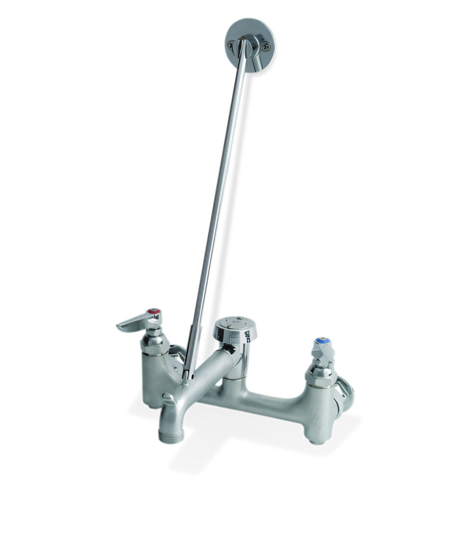 Product image #1 for Heavy Duty 8-Inch Center Service Sink Faucet with 6-Inch Rigid Spout