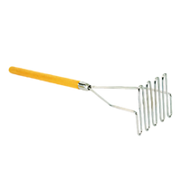 24-Inch Square Head Potato Masher with Hardwood Handle