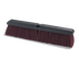 Thumbnail image #1 for Flo-Pac 24 Inch Moisture-Resistant Foam Block Push Broom Head with Stiff Maroon Polypropylene Bristles