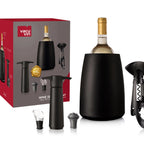 Thumbnail image #1 for Spill-Stop VacuVin 13-751 5-Piece Black Wine Service Set with Corkscrew, Wine Cooler, Server, Wine Saver and Vacuum Bottle Stopper