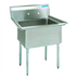 Thumbnail image #1 for BK Resources One-Compartment Economy Stainless Steel Sink with 18