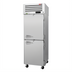 Thumbnail image #1 for Turbo Air PRO Series One-Section Reach-In Refrigerator with Half Solid Doors, Top-Mount Self-Contained, 24.76 Cu. Ft., Stainless Steel