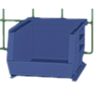 Thumbnail image #1 for Metro MB30235B Stacking Supply Bin, Blue, 10-7/8 x 11 x 5 Inches Case of 6