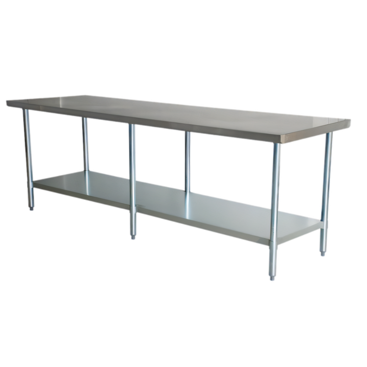 Product image #1 for Omcan 108-Inch Stainless Steel Work Table with Undershelf