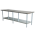 Thumbnail image #1 for Omcan 108-Inch Stainless Steel Work Table with Undershelf