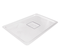Crestware 1/3 Size Solid Clear Polycarbonate Food Pan Cover