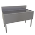 Thumbnail image #1 for Glastender DBB-48 Free-Standing Underbar Stainless Steel Drainboard with Drain Pan and Removable Perforated Insert, 48 x 24 Inches