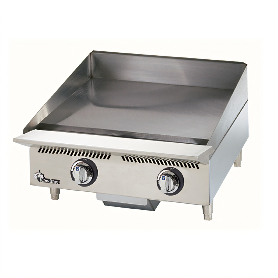 Product image #1 for Ultra-Max 24-Inch Countertop Gas Griddle with Manual Controls and Polished Steel Plate