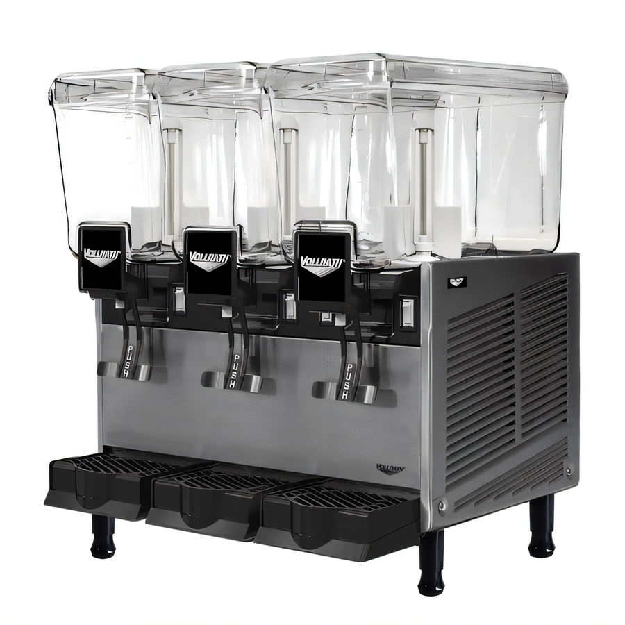 Product image #1 for Vollrath 3-Bowl Pre-Mix Refrigerated Beverage Dispenser with Stirring Paddle Circulation