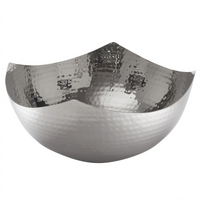 American Metalcraft Squound 11-Inch Round Hammered Stainless Steel Mixing Bowl, 126 oz (3.7 L)