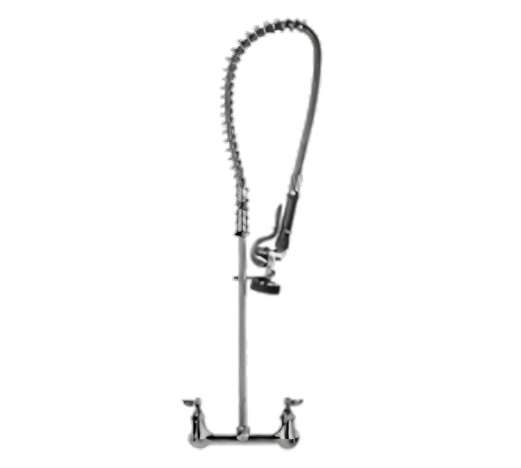 Product image #1 for T&S Extra Heavy Duty Splash-Mounted Pre-Rinse Spray Unit with Wall Bracket, 8-Inch Centers