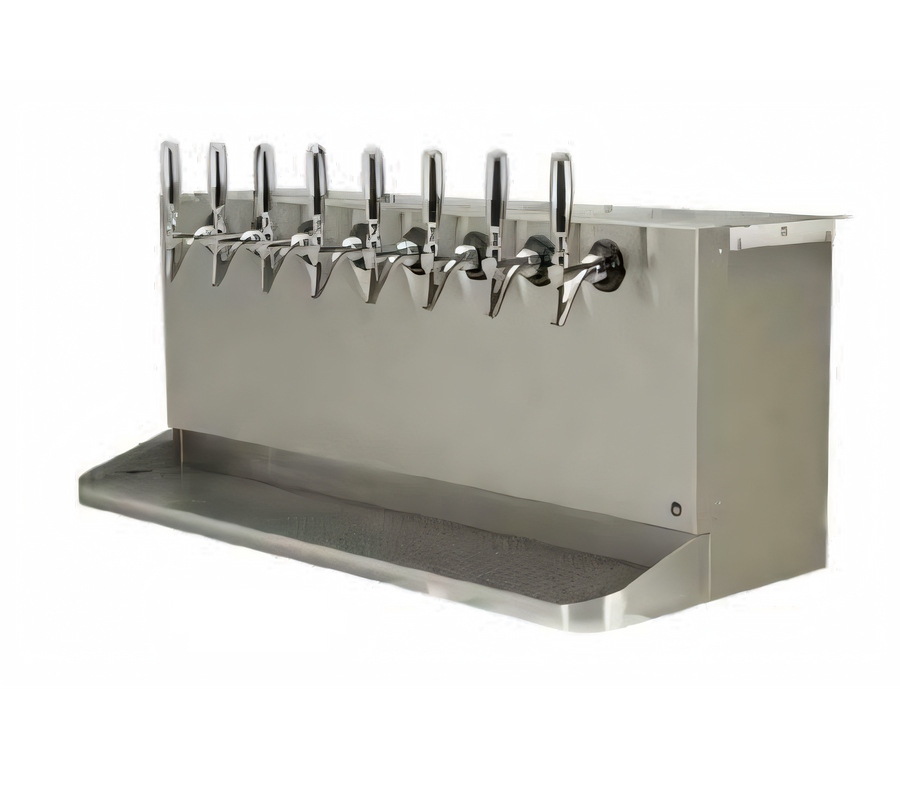 Product image #1 for Micro Matic 8-Faucet Underbar Glycol-Cooled Draft Beer Dispenser with Integrated Drip Tray