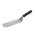 Thumbnail image #1 for Winco 8-1/4-Inch x 2-7/8-Inch Stainless Steel Flexible Perforated Offset Turner with Black Polypropylene Handle