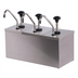 Thumbnail image #1 for Carlisle Insulated Triple-Head Countertop Topping Rail Condiment Pump Dispenser