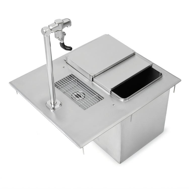 Product image #1 for John Boos Drop-In Single-Service Ice & Water Unit with Glass Filler Faucet, 18 x 21 x 13 Inches