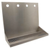 Thumbnail image #1 for Micro Matic Wall-Mount 16-Inch Stainless Steel Drip Tray Trough with 4 Faucet Holes and 1/2-Inch NPT Drain