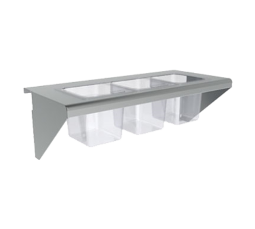 Product image #1 for Vulcan CONRAIL-ACB72 72-Inch Stainless Steel Condiment Rail