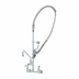 Thumbnail image #1 for T&S Brass EasyInstall 8-Inch Wall Mount Add-On Faucet Pre-Rinse Unit with 14-Inch Swing Nozzle and 1.07 GPM Spray Valve
