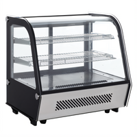 Black Diamond 28-Inch Countertop Refrigerated Display Case, 4.2 Cu. Ft., Bottom-Mount Self-Contained