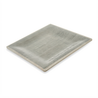 Grove 8-1/2-Inch Square Smoke Melamine Dinner Plate