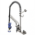 Thumbnail image #2 for T&S Brass EverSteel ULTRARINSE Stainless Steel 8-Inch Wall-Mount Pre-Rinse Faucet Assembly with 12-Inch Swing Nozzle
