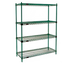 Thumbnail image #1 for Eagle Valu-Gard Quad-Adjust 4-Tier Stationary Wire Shelving Starter Unit, 60-Inch W x 24-Inch D x 74-Inch H
