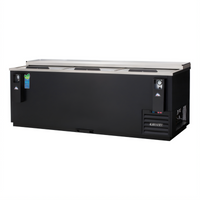 Everest Refrigeration EBC95 95-1/8-Inch Horizontal Bottle Cooler with 31 Cu. Ft. Capacity and Stainless Steel Countertop