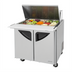 Thumbnail image #1 for Turbo Air Super Deluxe 36 3/8-Inch Two-Section Sandwich/Salad Mega Top Prep Table with 15-Pan Opening