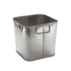 Thumbnail image #1 for American Metalcraft STH8 Square Stainless Steel Hammered Cooling Tub, 6.25 Qt, Dishwasher Safe Case of 12