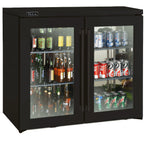 Thumbnail image #2 for Perlick Corporation BBRN40 Two-Section Narrow-Door Remote Back Bar Refrigerator Cabinet, 40-Inch, 12.0 Cu. Ft., Black