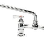 Thumbnail image #1 for Krowne Royal Series 15-810L Commercial Deck-Mount Manual Faucet, 8-Inch Centers, 10-Inch Swing Spout, Ceramic Valve