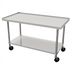 Thumbnail image #1 for Ovention 36-Inch H x 60-Inch W Stainless Steel Equipment Stand with Adjustable Undershelf and Casters