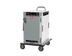Thumbnail image #1 for Metro HotBlox Insulated Narrow 8-Pan Half-Height Heated Transport Cabinet with Solid Door and Analog Controls