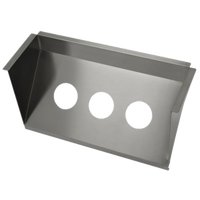 Advance Tabco Under-Counter Angled Cutlery Dispenser Holder for Round Cutlery Holders, Sold by the Foot
