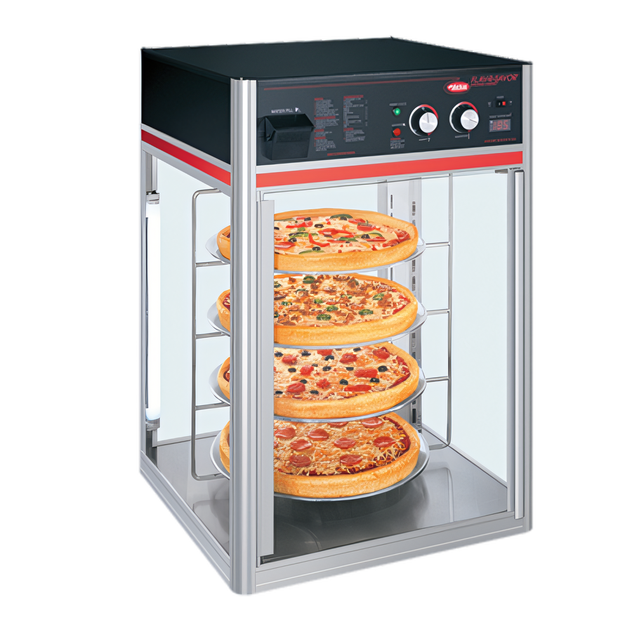 Product image #1 for Hatco Flav-R-Savor Countertop Humidified Holding and Display Cabinet with 1 Door, 4-Tier Rotating Circle Rack, 120V