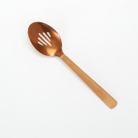 American Metalcraft Vintage Hammered 10-Inch Bronze Slotted Serving Spoon