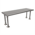 Thumbnail image #1 for BK Resources 48 Inch Wide Single Bullnose Table-Mount Overshelf, 18 Inch Deep